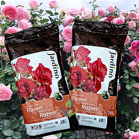 Đất trồng hoa hồng Jardino Rosen có chất lượng cao, kích thích rễ phát triển và sai hoa và bền màu