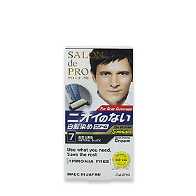 KEM NHUỘM TÓC PHỦ BẠC SALON DE PRO MCA7 (MÀU ĐEN TỰ NHIÊN)