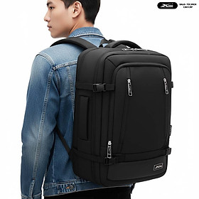 Balo Du Lịch Cao Cấp Xbags Leader Pro XB2010 Màu Đen Dung Tích Lớn, Ngăn Chính Mở Gập 180 Độ, Đựng Được Laptop 17 Inch, Sang Trọng Cá Tính!