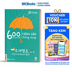 Sách 600 Câu Giao Tiếp Tiếng Hàn Thông Dụng