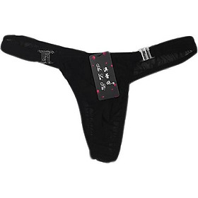 Quần lót nam lưng thấp dạng dây thiết kế siêu gợi cảm - Màu đen