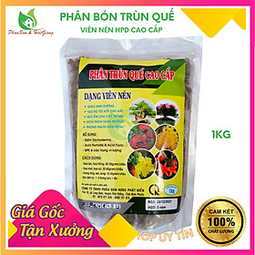 Phân Bón Trùn Quế Nén 1Kg HPD Cao Cấp Phân Bón Hữu Cơ Chuyên Cho Lan Và Cây Kiểng