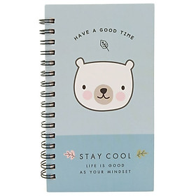 Sổ Lò Xo Moshi 444 - Have A Good Time - Màu Xanh