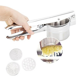 Mua Dụng cụ Nghiền khoai tây  ép củ quả  làm bún mì 3 vỉ khuôn inox