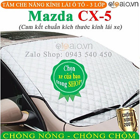 Tấm che chắn nắng kính lái ô tô mazda cx5 cao cấp 3 lớp chắn nắng cản nhiệt