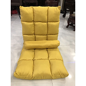 Ghế lười, ghế thư giãn, ghế ngồi bệt tựa lưng 5 cấp độ( size lớn )-Vàng