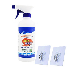 Bình Xịt Tẩy Nấm Mốc Tường Nhà, Phòng Tắm ,Nhà Bếp 500ml Kèm 02 Móc Treo Dán Tường Cao Cấp AZONE