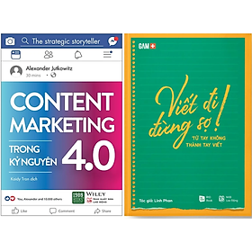 Combo 2Q Sách Viết Ra Tiền: Viết Đi Đừng Sợ!  +  Content Marketing Trong Kỷ Nguyên 4.0  (Sách Hướng Dẫn Luyện Viết Dành Riêng Cho Content Marketing và Copywriting)