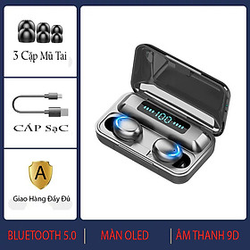 Tai nghe không dây - Tai nghe bluetooth ANNCOE F9 Plus công nghệ Bluetooth 5.0 - Âm bass êm và sâu, chip AIC chống gây chói ta