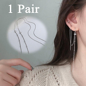 Bông Tai Nữ Kẹp Vành Rua Đính Đá