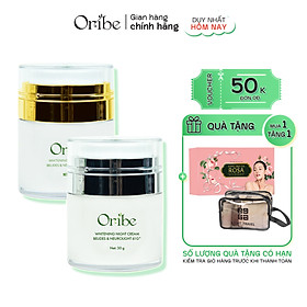 Bộ Sản Phẩm Dưỡng Trắng Da Ban Ngày Và Ban Đêm Oribe Giúp Da Trắng Mịn Màng Dưỡng Ẩm Chuyên Sâu Cho Da Chắc Khỏe Căng Mướt 30g/hủ
