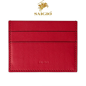 Ví Đựng Thẻ ATM Cao Cấp Slim CITIZEN, Da Bò Tự Nhiên Cao Cấp, Da Thuộc Thảo Mộc, Nhập Khẩu Từ Châu Âu, Nhỏ Gọn - Hiện Đại - Chuyên Nghiệp, Đựng Tiền, Thẻ Ngân Hàng, Card Danh Thiếp - Hàng Chính Hãng SAIGIO