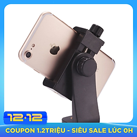 Khung kẹp đỡ điện thoại xoay 360 độ cho tripod