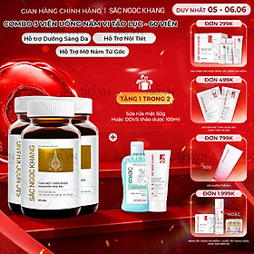 Combo 3 Hộp Sắc Ngọc Khang Vi tảo lục làm mờ sạm nám hiệu quả
