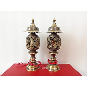 Mua  Miễn ship 100% Đèn thờ hoa sen cỡ đại bằng đồng cao cấp  đèn sen cỡ đại đồng đúc  đèn phong thủy vật phẩm thờ cúng  phụ kiện thờ cúng bằng đồng
