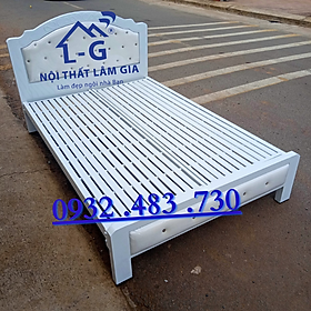 Mua Giường sắt hộp cao cấp 5x10 bọc nệm nhung sang trọng 1m8x2m