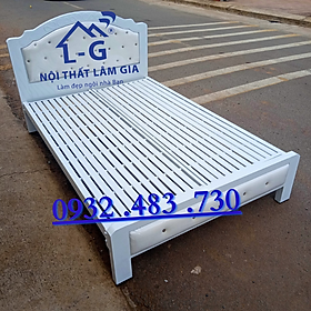 Giường sắt hộp cao cấp 5x10 bọc nệm nhung sang trọng 1m8x2m