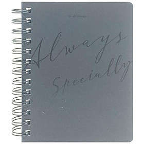 Sổ Ghi Chú Bìa Cứng Lettering Morning Glory 84425 - Màu Đen