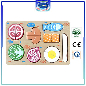 Đồ chơi gỗ Bộ cắt thực phẩm | Winwintoys 61612 | Phát triển trí tưởng tượng và khéo léo | Đạt tiêu chuẩn CE và TCVN
