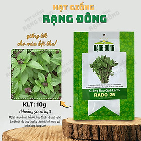 Hạt giống Quế Lá To Rado 25 (10g~5000 hạt) thu hoạch nhiều lần, trồng quanh năm - Hạt giống Rạng Đông