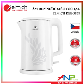 Mua Ấm đun siêu tốc Elmich KEE-3868 (Mầu Trắng  Dung Tích 1 5 Lít  Công Suất 1800W) - Hàng Chính Hãng