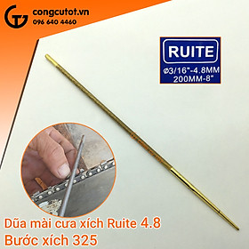 Mua Dũa xích máy cưa Φ4.8 x 200mm phủ Titan vàng cho bước xích 325