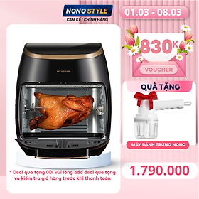 Mua Nồi Chiên  Nướng  Quay Không Dầu Điện Tử BIYI AF-60A  Dung Tích Lớn 11L  màu đen - Hàng Chính Hãng