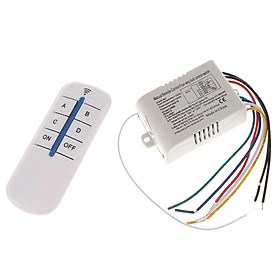 220V Anti-interference FOUR WAY Light Lamp Switch Module with Remote Controller Lighting Kits
