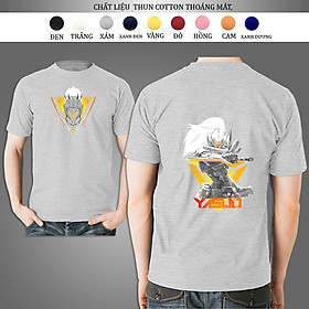 Áo thun nam tay ngắn unisex Liên Minh Yasuo co giãn dáng rộng dễ phối đồ, cực trẻ trung cá tính
