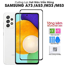 Mua Kính Cường Lực Full Màn Viền Mỏng Dành Cho Samsung Galaxy A53 5G / A73 5G / M33 / M53 Full Keo Màn Hình SIÊU BỀN  SIÊU CỨNG  ÔM SÁT MÁY-HANDTOWN-HÀNG CHÍNH HÃNG