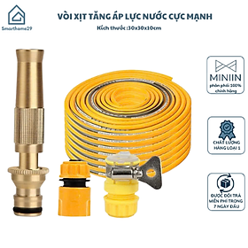 Mua Vòi Tưới Cây  Vòi Xịt Rửa Xe Đa Năng Tăng Áp Lực Nước Cực Mạnh 10m  Lắp Vòi Nước Thông Thường (Đầu Vòi Đồng) - HÀNG CHÍNH HÃNG MINIIN