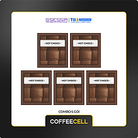 Combo 5 Gói Socola Nóng Với Nhân Sâm Trắng Thượng Hạng COFFEECELL (5 gói x 15g) - Sự pha trộn tinh tế giữa Socola mượt mà và cà phê Arabica chọn lọc - Hàng Chính Hãng