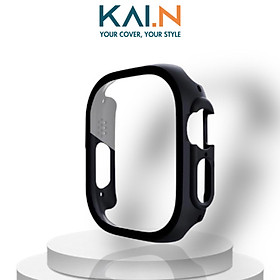 Ốp Bảo Vệ Dành Cho Apple Watch Ultra / Apple Watch Series 1-8/SE/SE 2022, Kai.N Curved Glass - Hàng Chính Hãng - Black - 40mm