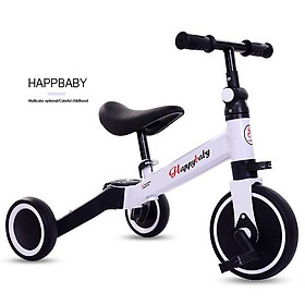 Xe chòi chân thăng bằng HAPPYBABY kết hợp xe đạp cho bé (Đỏ-Trắng-Vàng)