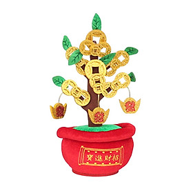 Chinese Artificial Bonsai Money Tree Decoration for Spring Festival Decor