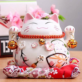 Mua Mèo thần tài sứ cao 10cm