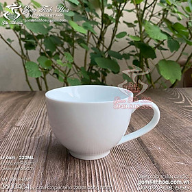 Mua Ly tách cafe capuchino 220ml men trắng gốm sứ Bát Tràng cao cấp