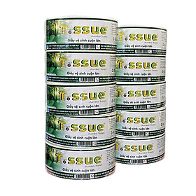 Giấy vệ sinh cuộn lớn T.ssue 900g (10 cuộn)