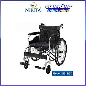 Xe lăn tiêu chuẩn cho người bệnh, người lớn tuổi, người đi lại khó khăn - NIKITA S213-2