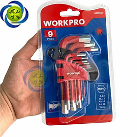 Mua Bộ lục giác ngắn đầu bằng WORKPRO W022030 có 9 cây hệ mét 1.5-10mm