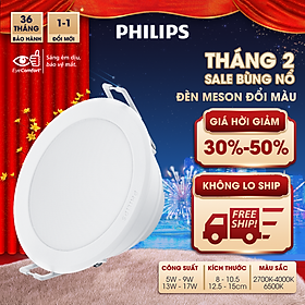 Bộ đèn PHILIPS Âm Trần MESON đổi màu ánh sáng (vàng, trung tính, trắng)