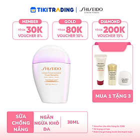 Sữa Chống Nắng Dưỡng Da Shiseido GSC Urban Environment Triple Beauty Suncare Emulsion SPF50+ PA++++ 30ml