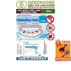 Thuốc Diệt Muỗi Greenhome, Fendona 10sc, Gói 5ml, Hiệu Quả, Không Mùi, Dễ Dùng, Diệt Gián, Ruồi, Kiến Ba Khoang