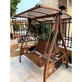 Mua Xích đu sân vườn ( nhôm đúc sơn tĩnh điện  màu giả gỗ)