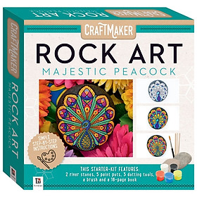 [Download Sách] Craftmaker Rock Art Mini Kit: Majestic Peacock