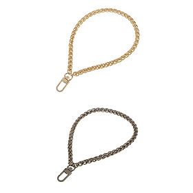 2 Pieces Metal Purse Handbag Chain Replacement Chain Strap Handle
