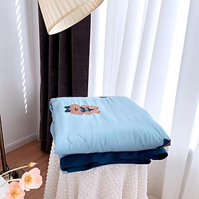 CHĂN TENCEL HỌA TIẾT GẤU TEDY CAO CẤP KT 2M*2M3 NHIỀU MÀU