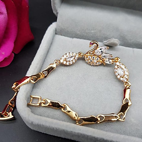 Lắc tay Nữ Thiên Nga đính hạt - Tặng vòng tay thủy tinh pha lê