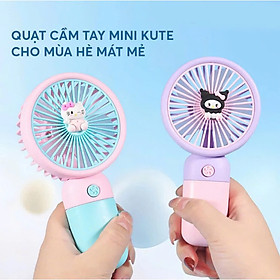 Mua Mùa Hè Quạt Nhỏ Cầm Tay Di Động Quạt Mini Sạc Tích Điện Với Quạt Làm Mát Gió - Giao Màu Ngẫu Nhiên