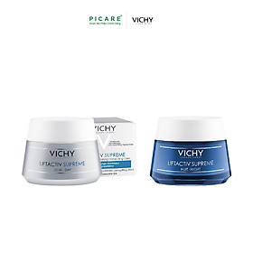 Combo Kem Dưỡng Săn Chắc Da Ngày Và Đêm Vichy Liftactiv Supreme (50ml)